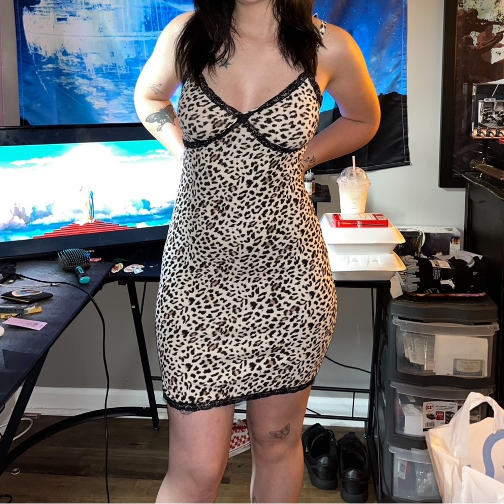 Cheetah print dress